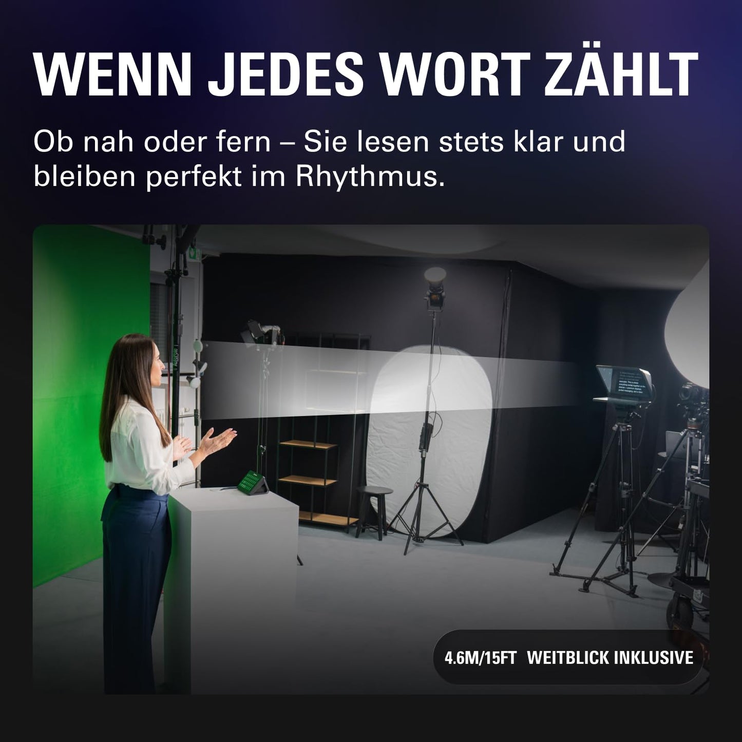 Elgato Prompter XL, full-size teleprompter, removable - 20WAG9901