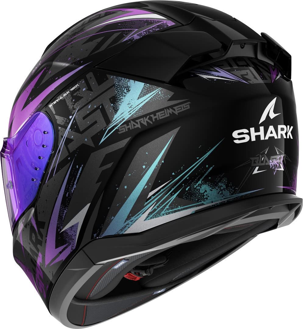 Shark, Integralhelme Motorrad D-SKWAL 3 Blast-R Negru Verde Glitter KGX, S - HE0920EKGX