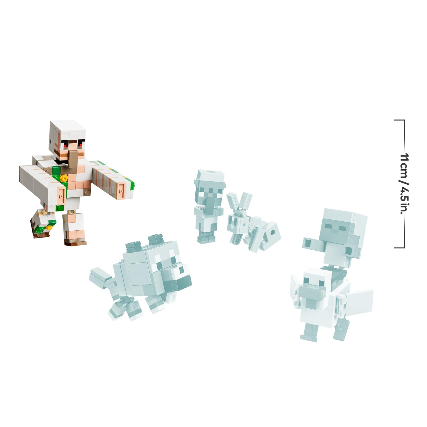 LEGO Minecraft Attack of the Chicken Rider in the Desert - Toy with 6 figures including Iron Golem & Baby Wolf - Room decoration for children - Gaming gift for boys, girls and fans aged 9 and over - 21592