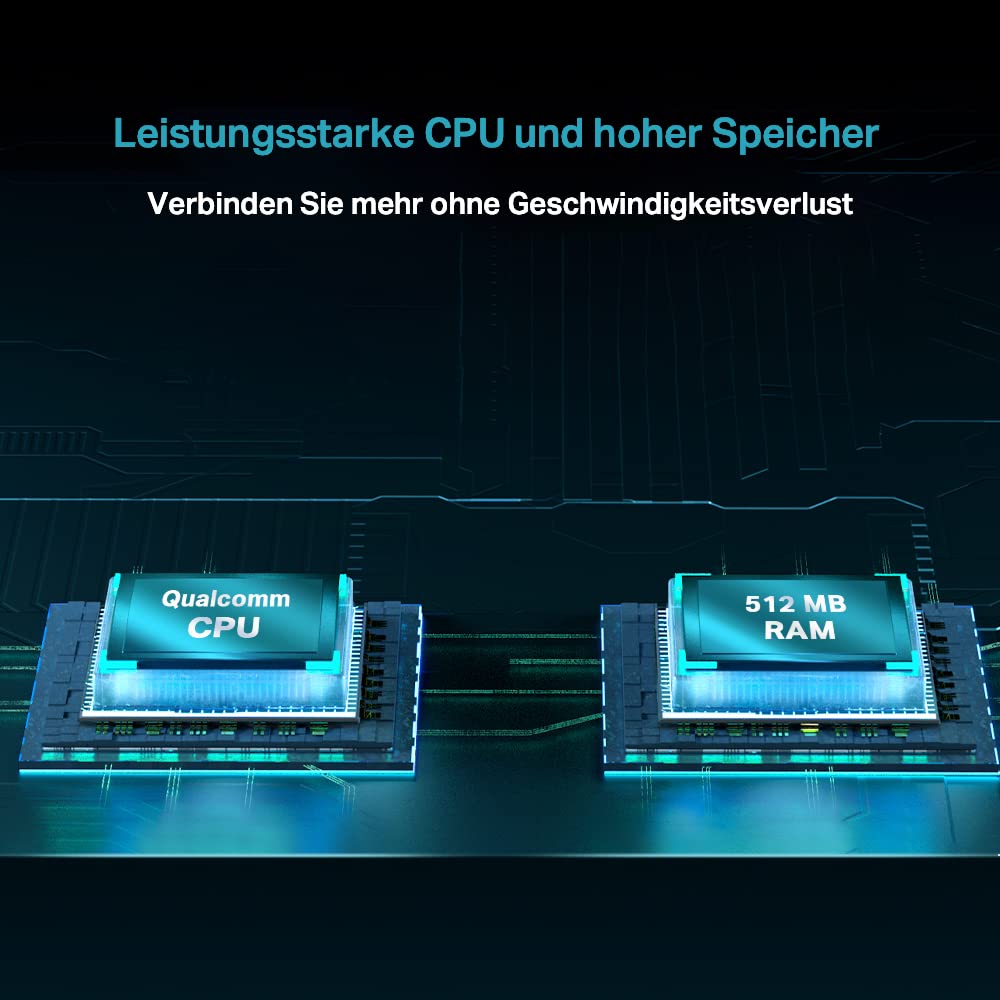 TP-Link Archer AX55 Wi-Fi 6 WLAN router, 2402 Mbit/s 5 GHz, 574 Mbit/s 2.4 GHz, 4 × Gigabit LAN ports, 1 × USB 3.0 port, does not support DSL function