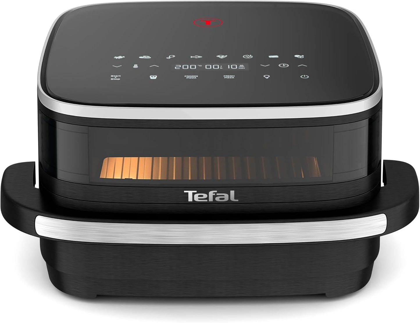 Tefal Easy Fry XL Surface hot air fryer - air fryer with viewing window & XL cooking surface (up to 1 kg), digital control panel, extra crisp, energy efficient & fast, non-stick, compact, pizza oven FW4018 - FW4018E0
