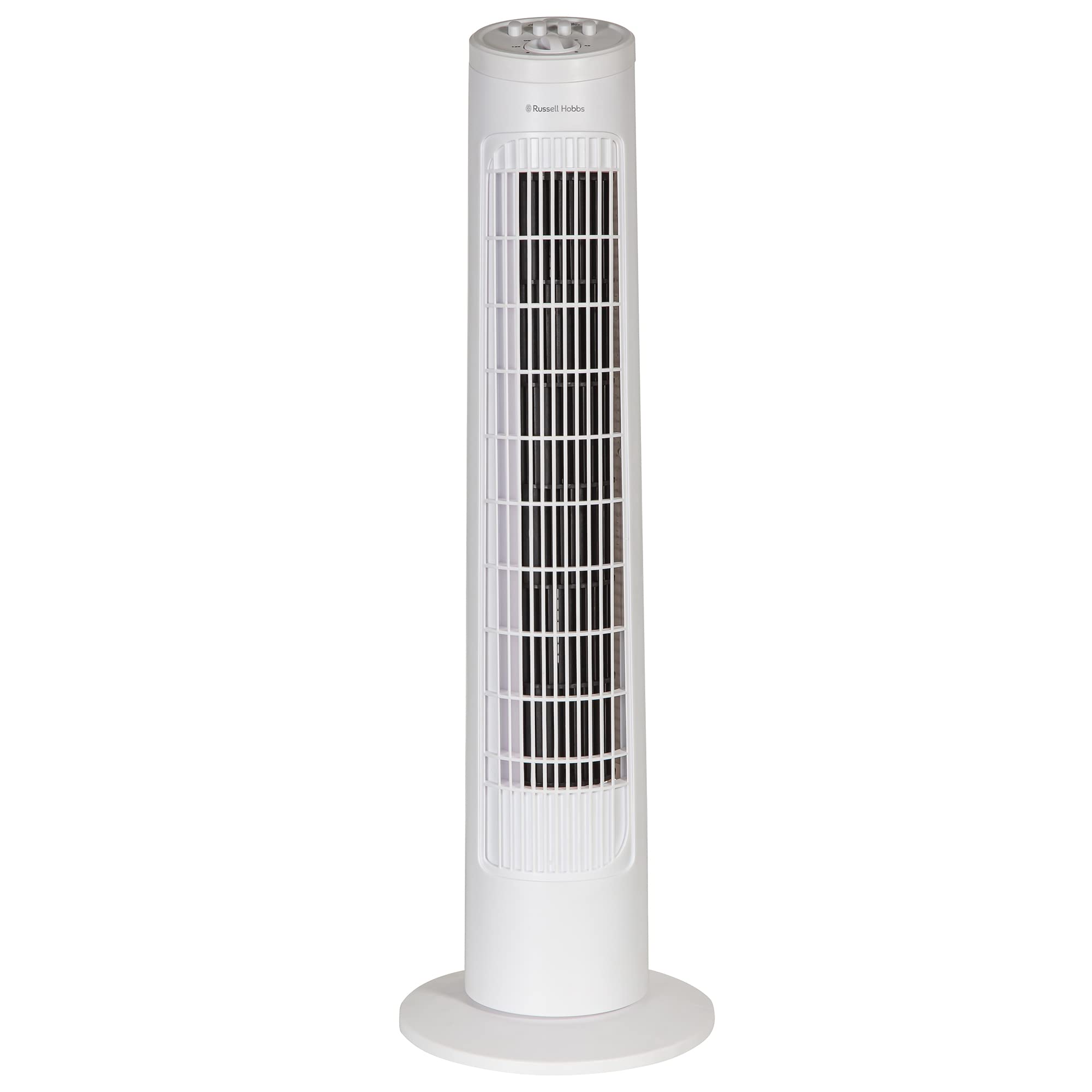Ventilator turn Russell Hobbs RHTF2921, ușor, 74 cm, 3 viteze, unghi de oscilație de 75°, flux de aer puternic, funcționare silențioasă, funcție de temporizare, ideal pentru casă sau birou, alb - RHTF2921-EUAZ
