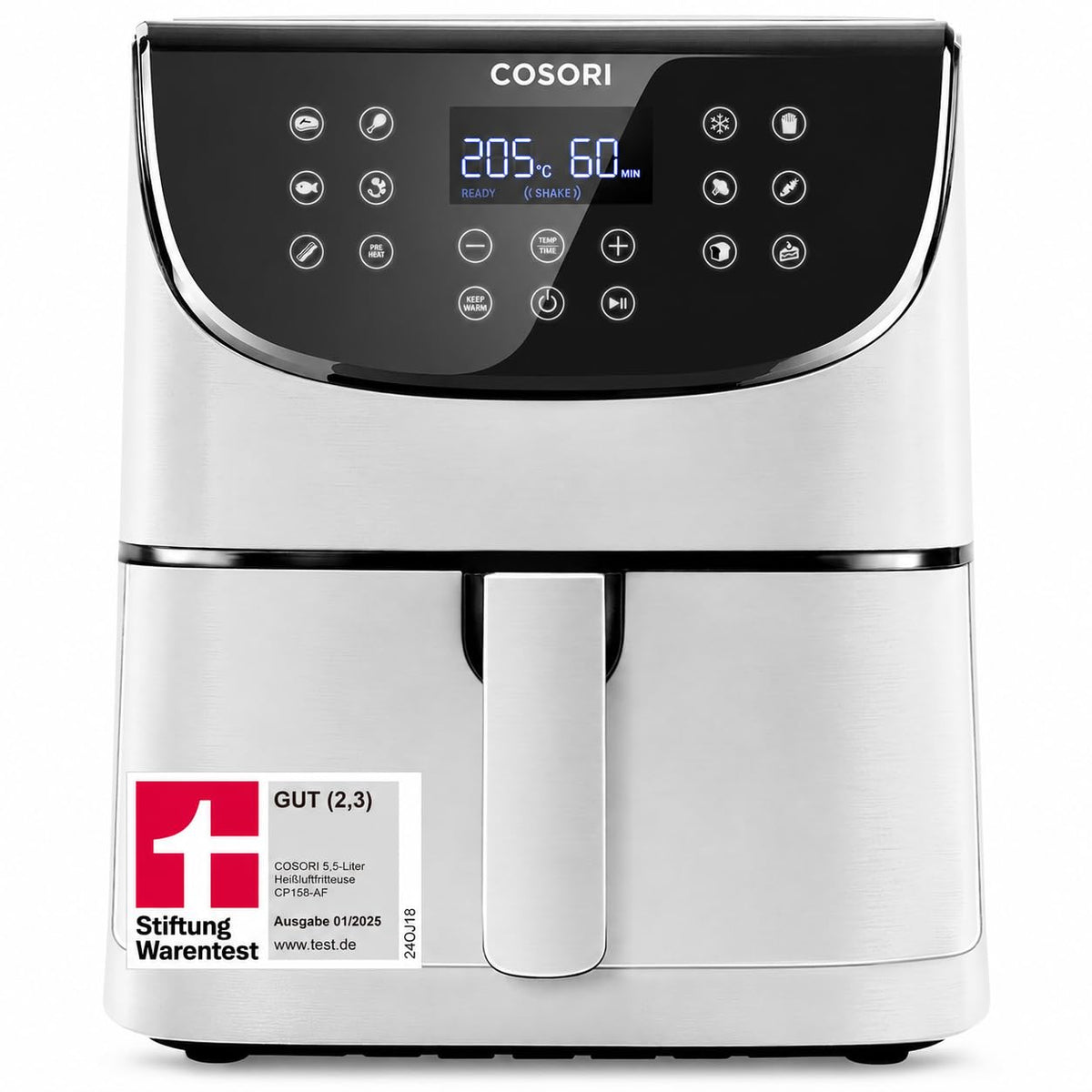 Cosori Airfryer, with shake reminder, 11-in-1 5.5L hot air fryer - CP158