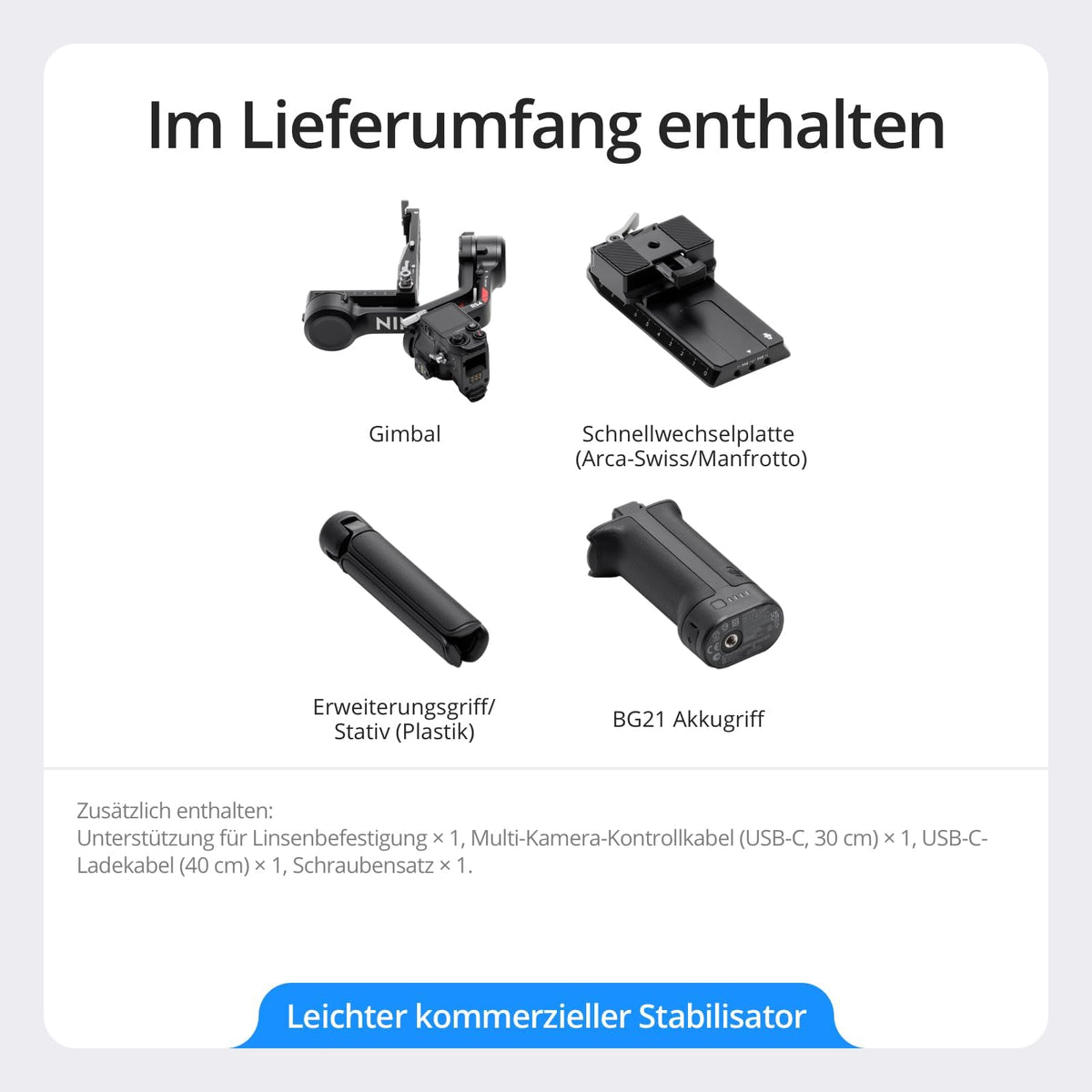 DJI RS 4, stabilizator gimbal pentru camere, Canon/Sony/Nikon/Fujifilm - P14C