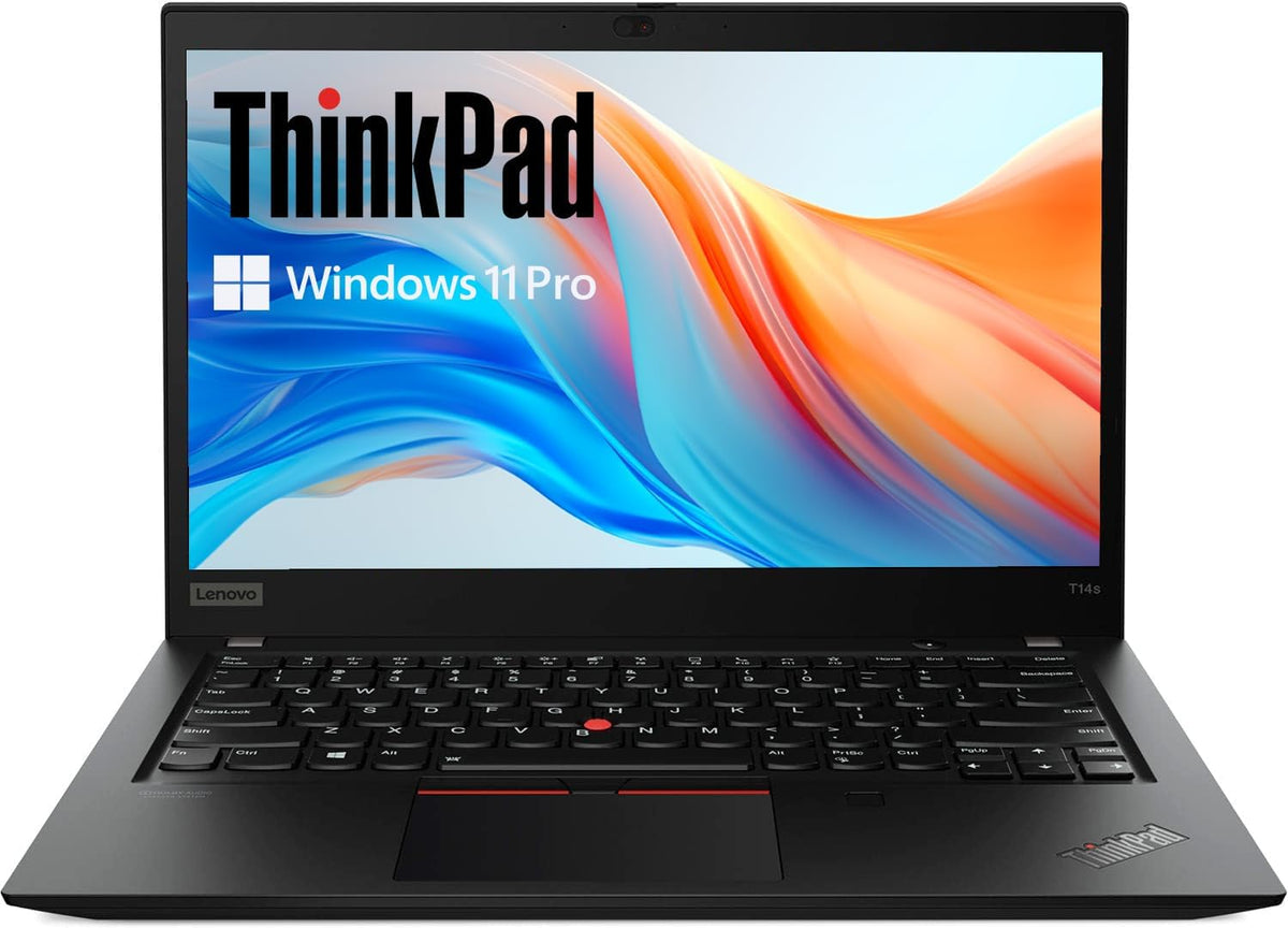Lenovo Thinkpad T14s Gen 2 Laptop de afaceri, 14 inch FHD (1920x1080), Intel Core i7-1165G7, 16GB RAM, 512GB SSD, tastatură US QWERTY, Windows 11 Pro (recondiționat)