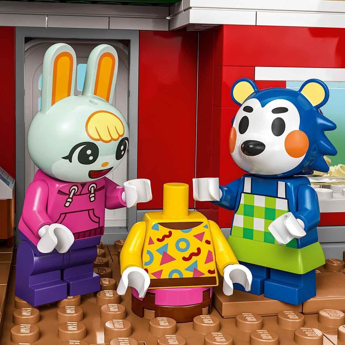 LEGO Animal Crossing The Tailor Sisters' Shop, building set for creative role play, gift for girls, boys and video game fans aged 6 and over, adventure playset 77055