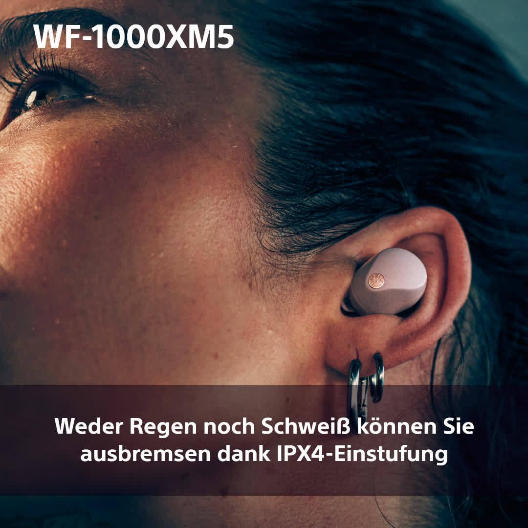 Sony WF-1000XM5 Wireless Noise Canceling Headphones, Bluetooth, In-Ear Headphones, Microphone, Up to 24 Hour Battery Life, Quick Charge Function, IPX4, iOS & Android Compatible - Black, Small - YY2963