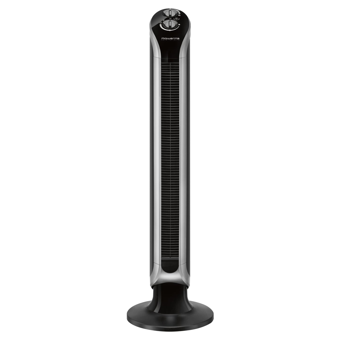 Rowenta VU6620 Eole Infinite tower fan | powerful | quiet at just 43 dB(A) | low energy consumption | 3 speeds | horizontal oscillation | Timer | Black - VU6620F2