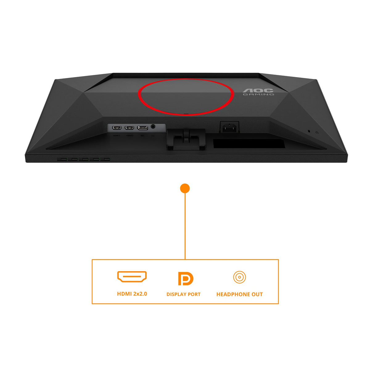 AOC 24G4HREAD 24-inch FHD Monitor, 200Hz, Fast IPS Panel, 1ms GtG, Adaptive Sync, HDR10, G-Sync Compatible, Speakers, (1920x1080 HDMI 2X 2.0 DP 1x 1.4) Black - 24G4HREAD/01