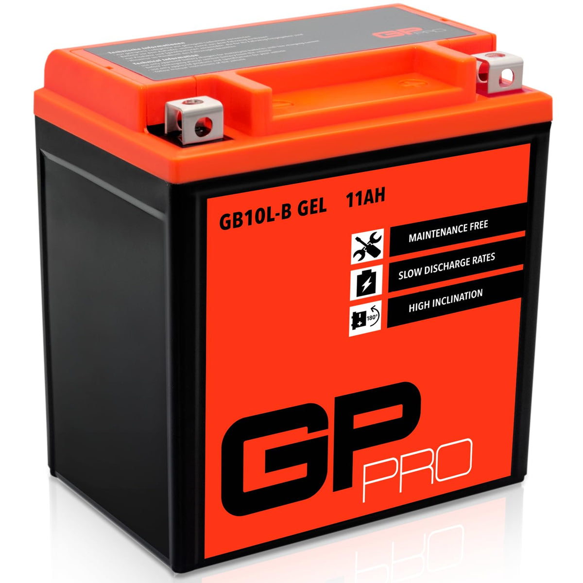 GP-PRO Gel-Batterie GB10L-B 12 V 11 Ah pentru scutere și motociclete - GP-031