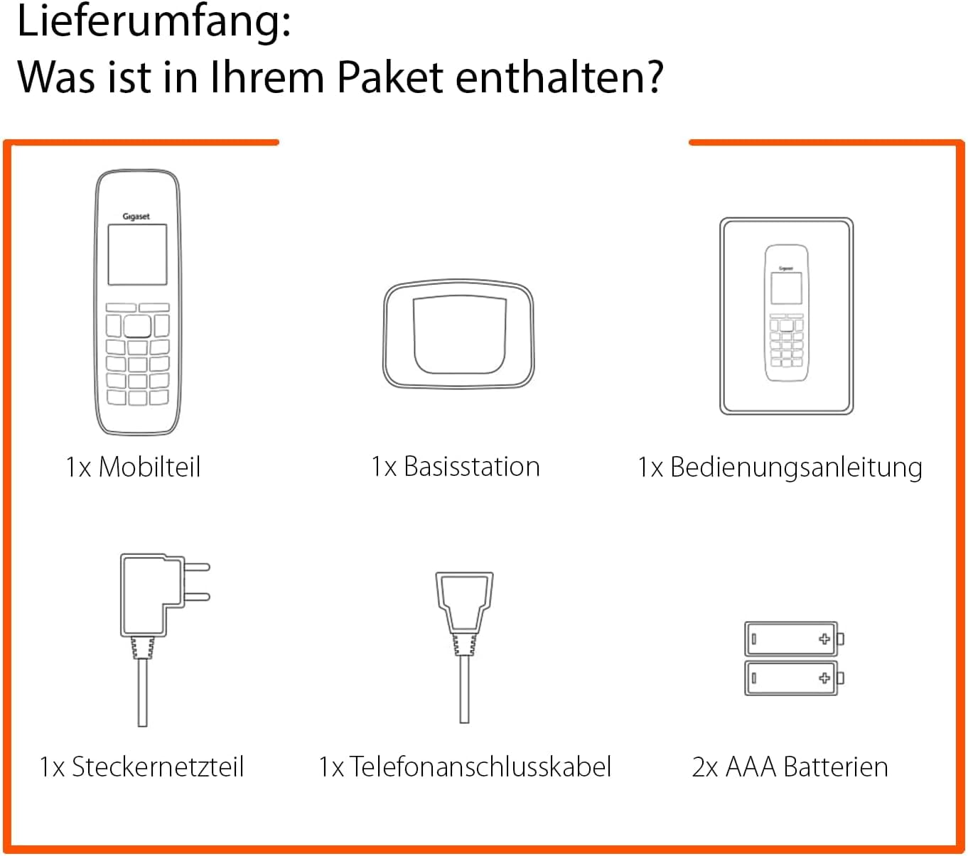 Gigaset AS690 - Cordless DECT telephone - large, high-contrast display - brilliant audio quality - adjustable sound profiles, hands-free function - call protection, white [German version] - AS690,