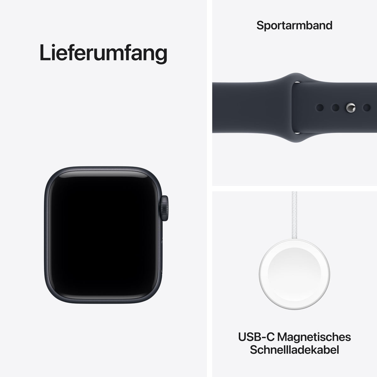 Apple Watch SE 3 GPS + Cellular, 40 mm Aluminium Case Midnight - MJLJ4ZR/A