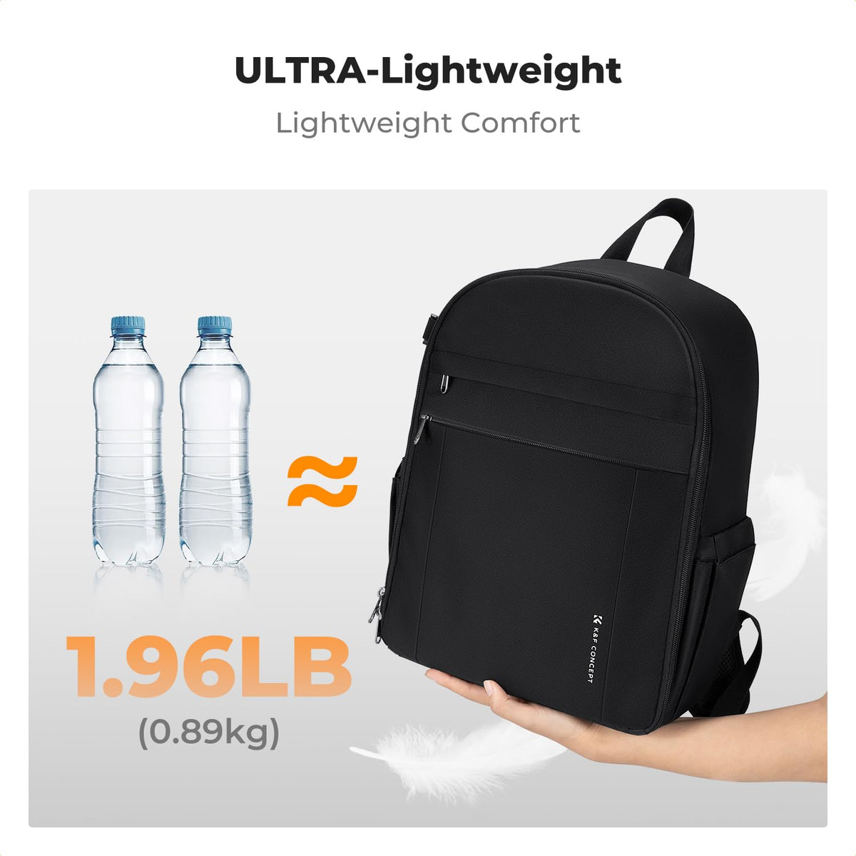 K&F CONCEPT camera backpack photo backpack compact & lightweight with rain cover - KF13.223