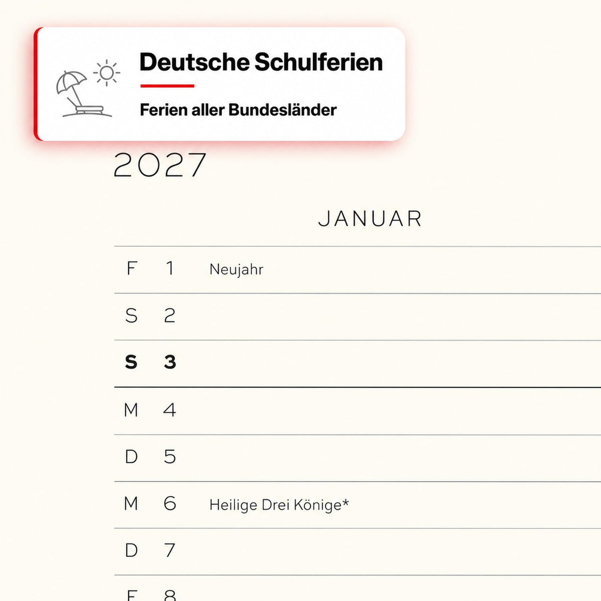 LEUCHTTURM1917 Weekly Calendar 2027 Medium (A5) with Notebook - Appointment Planner German, Pumpkin, January-December 2027, Weekly Overview on the Left + Notes Page on the Right - 400050