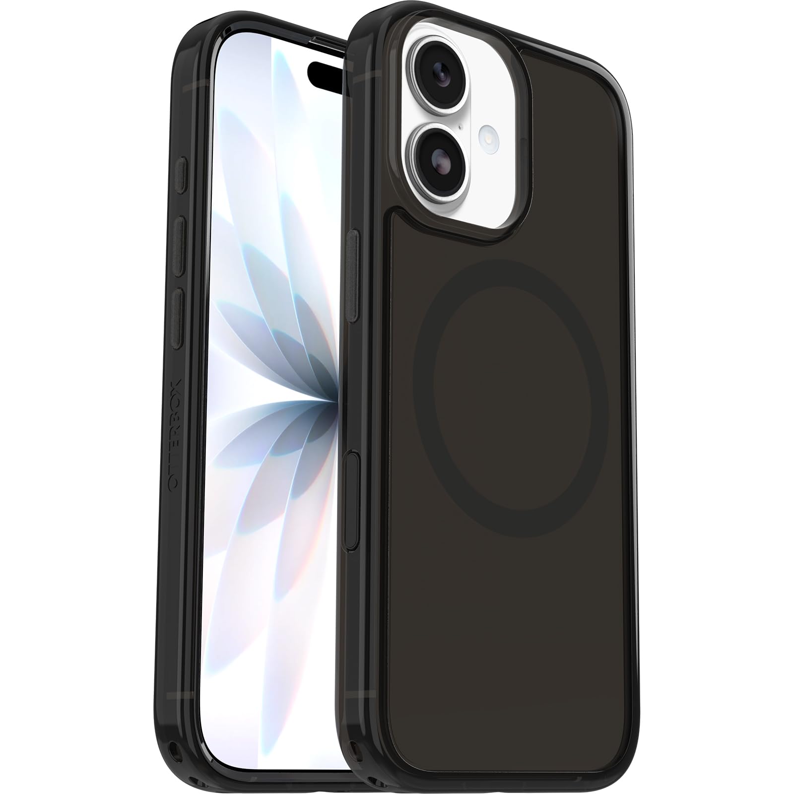 OtterBox Symmetry Series Clear MagSafe Transparent Case for iPhone 17 Shockproof Drop Proof Protective Case 3X Military Grade Tested Black Mist - 77-98801
