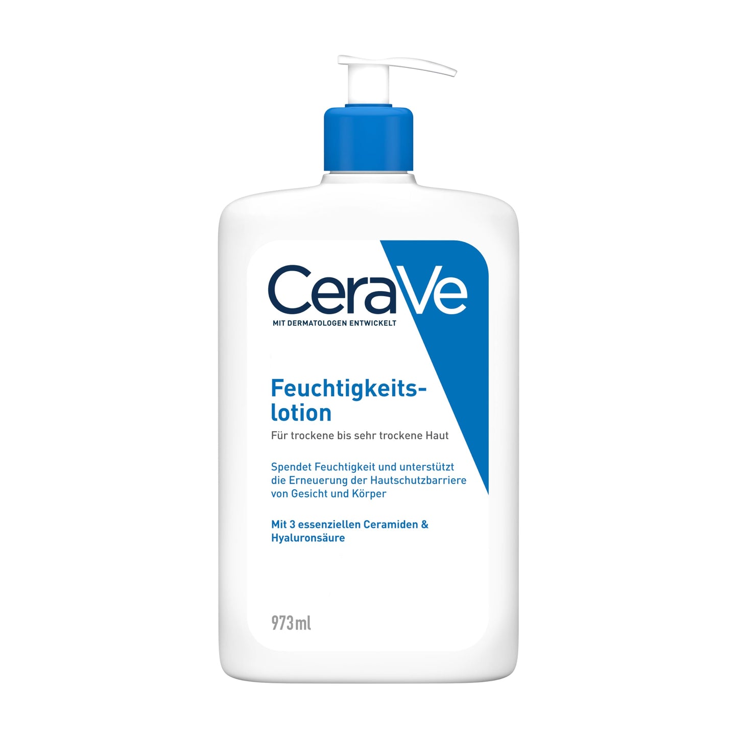 CeraVe moisturizing lotion, light body lotion suitable for dry to very dry skin and skin prone to neurodermatitis, for body and face, with hyaluronic acid and 3 essential ceramides, 976ml - MB106300