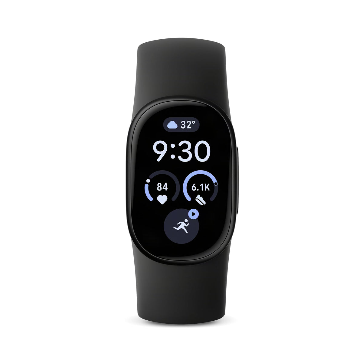 Google Fitbit Edge Case in Matte Black/Sport Band in Obsidian - GA11583-EU