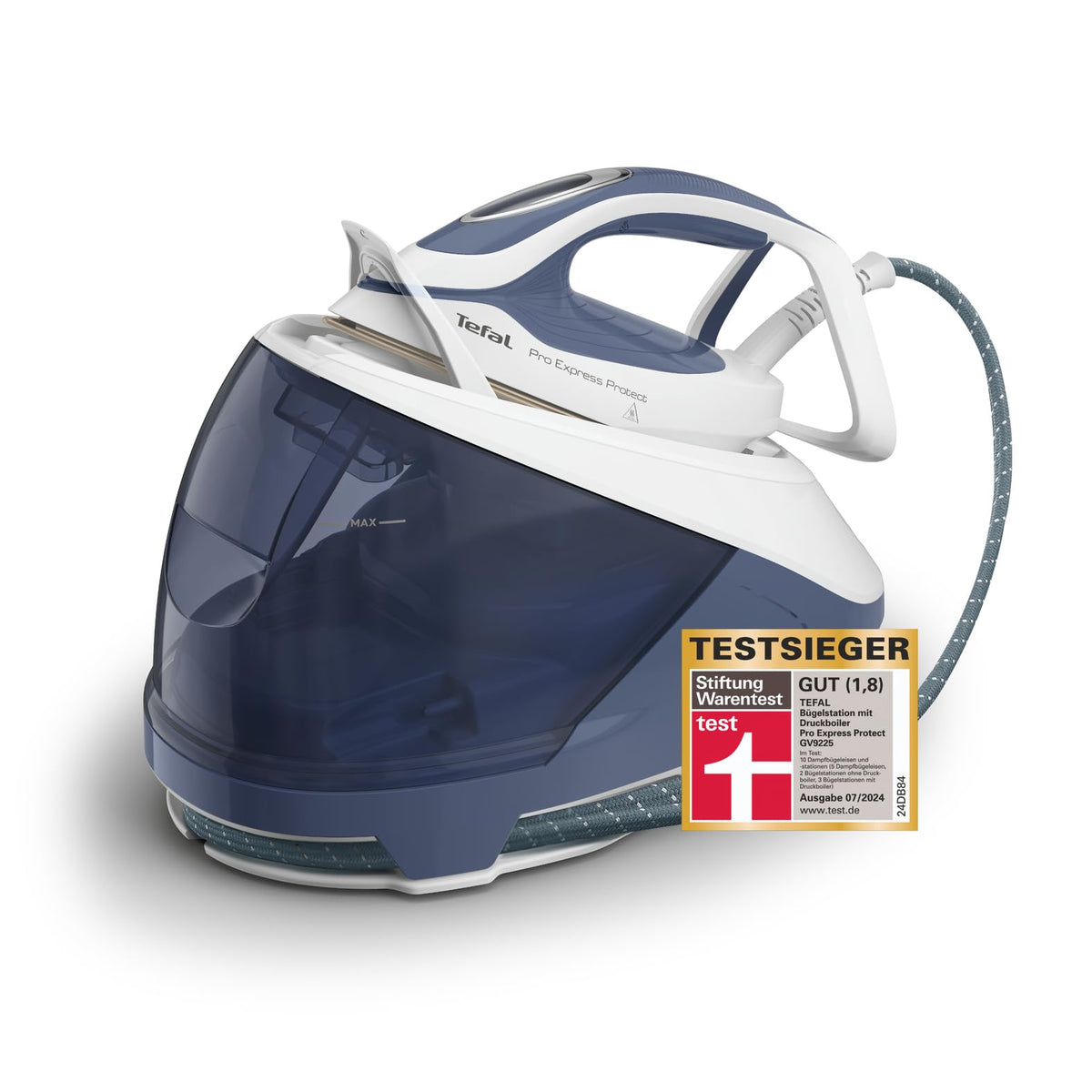 Tefal Pro Express Protect stație de călcat cu aburi, 7,6 Bar presiune a aburului - GV9225