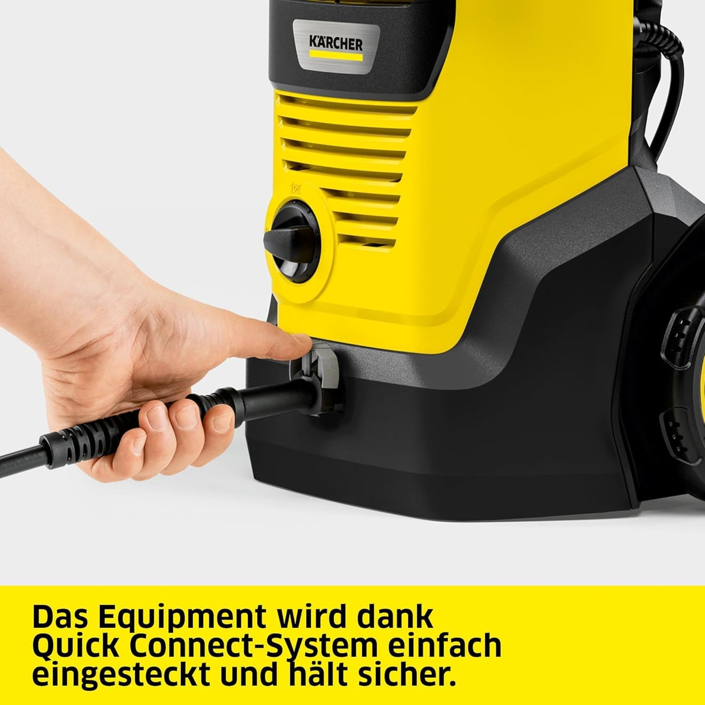Kärcher high-pressure cleaner K 5 FJ, pressure: max. 145 bar, delivery rate: 500 l/h, area performance: 40 m²/h, water filter, weight: 6.3 kg, HD gun, dirt blaster, Vario Power Jet, foam nozzle - 1.679-610.0