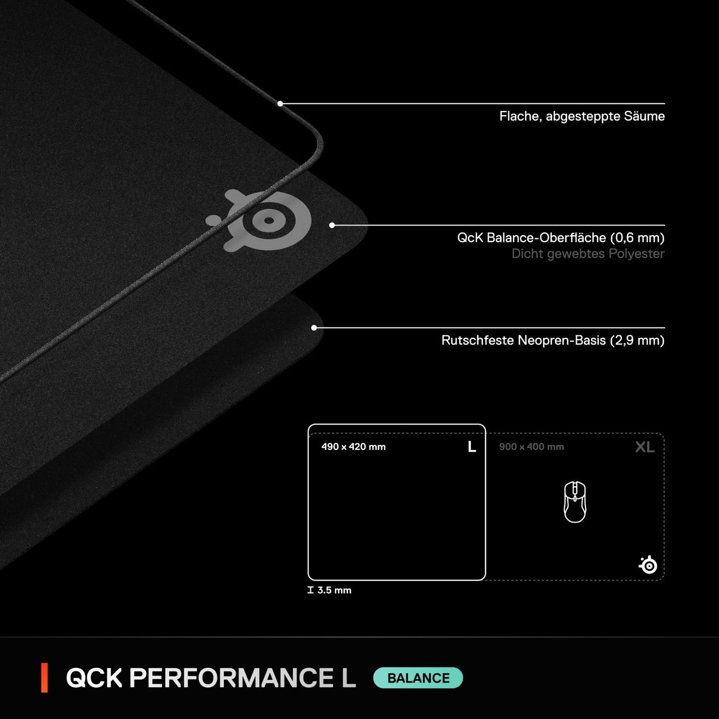 SteelSeries QcK Performance L Balance