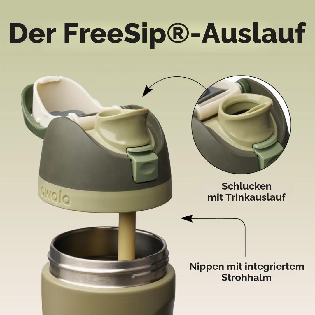 Owala FreeSip Insulated Stainless Steel Drinking Bottle with Straw, 710ml - BPA Free, Ideal for Sports, Fitness, Outdoor and Travel, Off Road - C08790