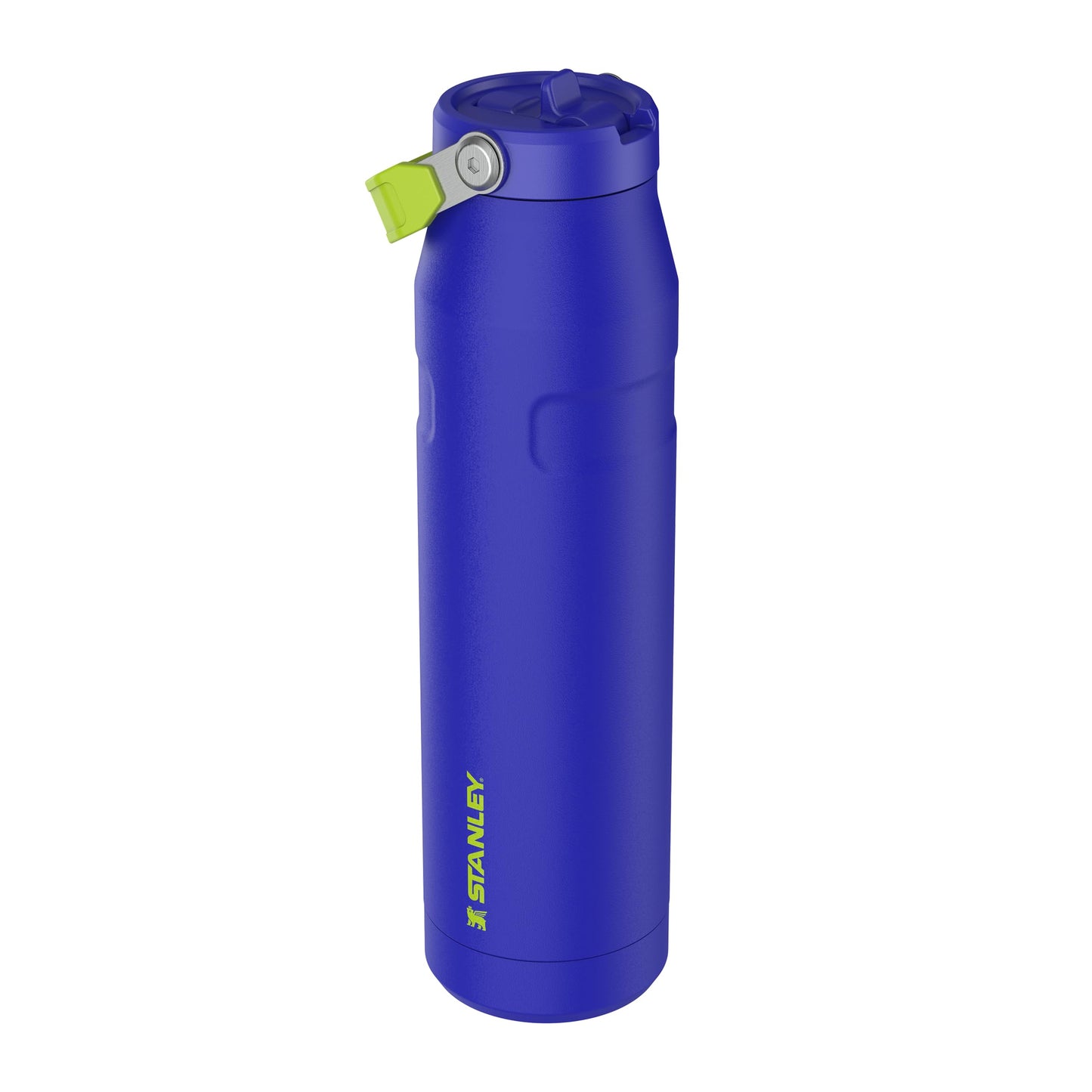 Stanley 1913 Flip Straw Drinking Bottle with Straw 1.06L - Thermal Mug Cools for 17 Hours - Ice Cold for 4 Days - BPA Free - Leakproof - For Cup Holders - Dishwasher Safe - Cobalt Chartreuse - 100000117861