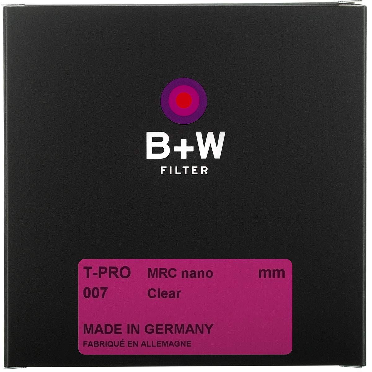B+W 007 protective filter, clear filter (77mm, T-Pro, titanium finish, MRC Nano, 16x coated, super slim, premium) - 1097740