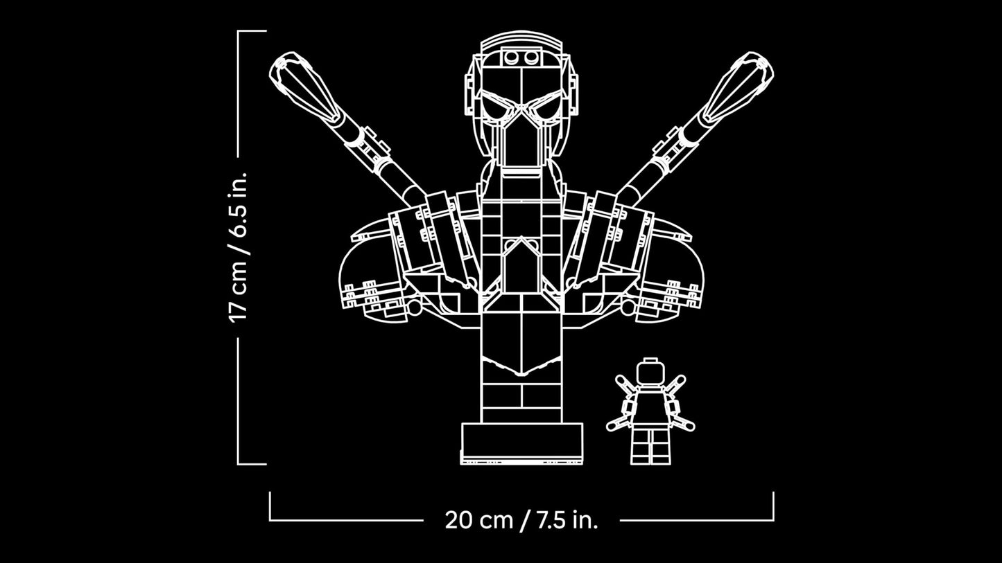 LEGO | Marvel Iron Spider-Man Bust - Model Building for Adults - Including 2 Movable Arms, Rotating Head & Superhero Minifigure - Collectible & Avengers Gift for Fans - 76326