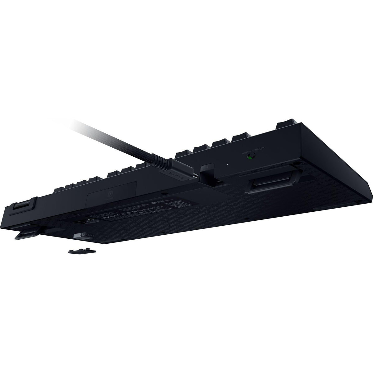 Razer BlackWidow V4 Tenkeyless HyperSpeed (Orange Tactile Switch) - Wireless Hot-Swap Gaming Keyboard - Without Numpad - Bluetooth & HyperSpeed 1000Hz - Snap Tap - QWERTZ DE Layout | Black - RZ03-05480400-R3G1