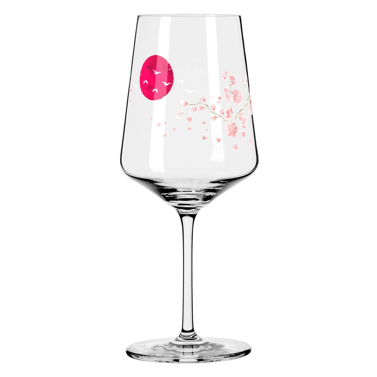 RITZENHOFF 3461007 Aperitif Glass Sprizz Set of 2 500 ml - Sommersonett Series No. 13 + 14 with Asia Motif Pink - Made in Germany
