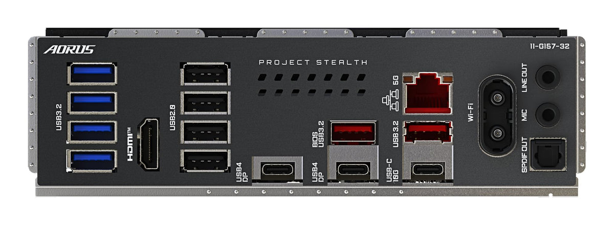 GIGABYTE X870 AORUS Stealth Mainboard - Supports AMD Ryzen 9000 CPUs, digital 16+2+2 phase VRM, up to 8200MHz DDR5 (O.C.), 2xPCIe 5.0 + 2xPCIe 4.0, Wi-Fi 7, 5GbE LAN, USB 4