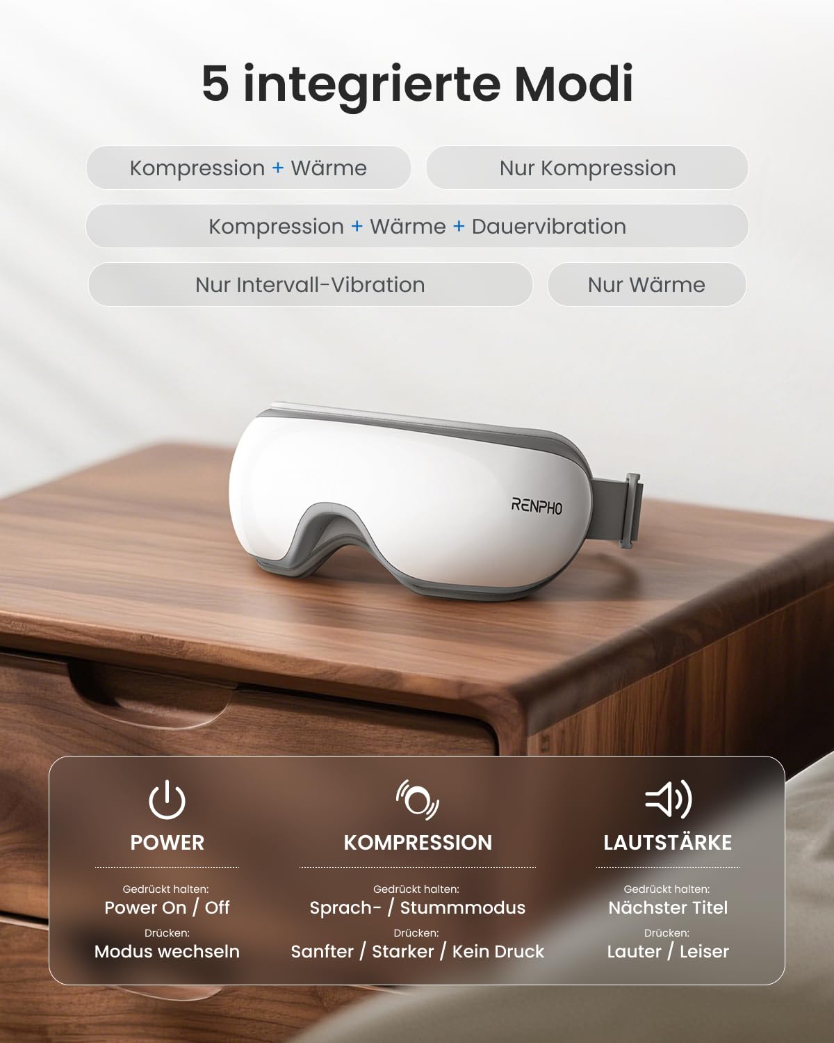 RENPHO Eye Massager with Heat, Wellness Gifts for Women and Men - RF-EM001