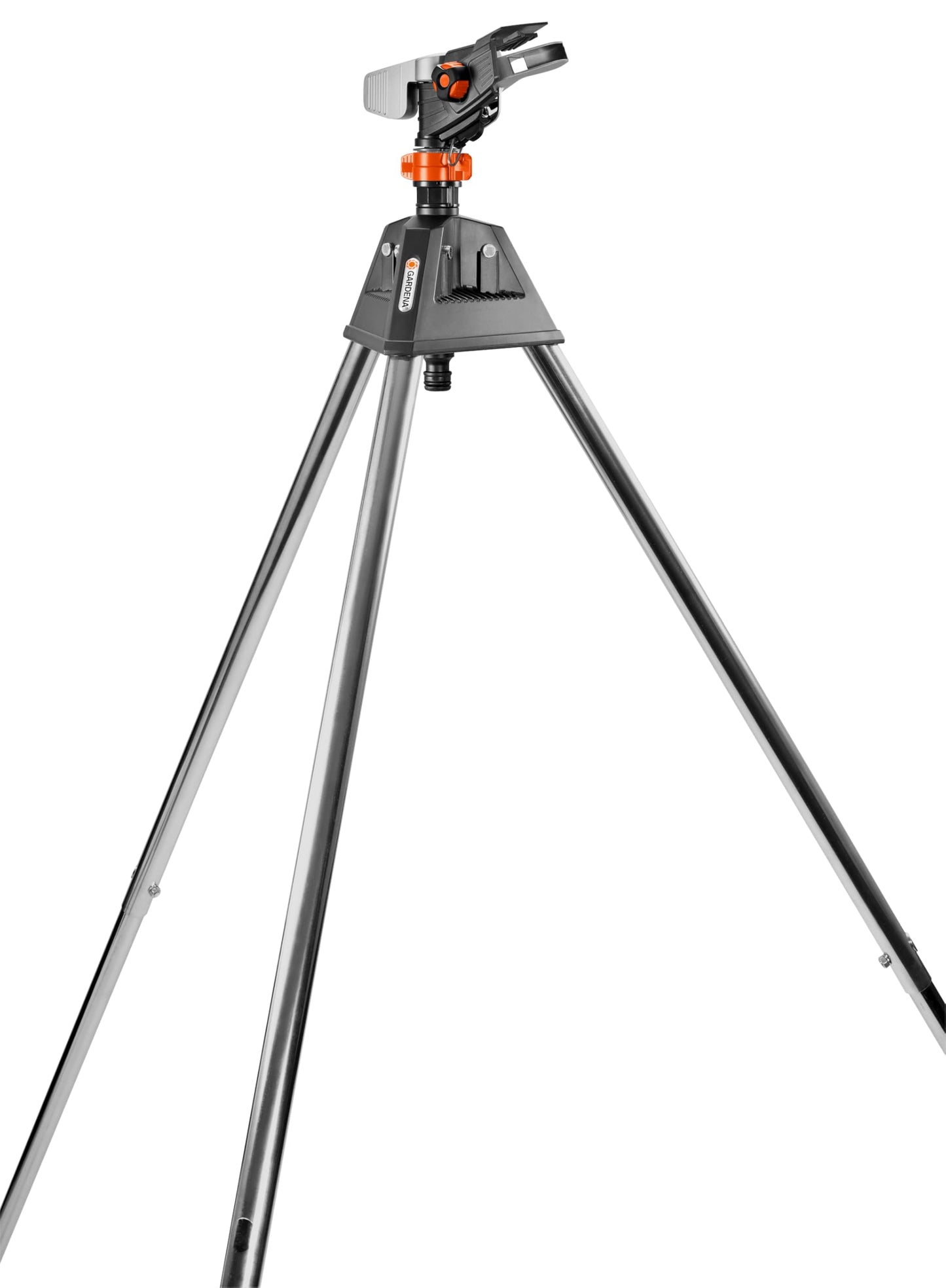 Gardena Premium impulse high sprinkler: The impulse, circular and sector sprinkler with folding sprinkler stand, for watering large and tall plants, on areas up to 490 m² (8138-20) - 8138-U
