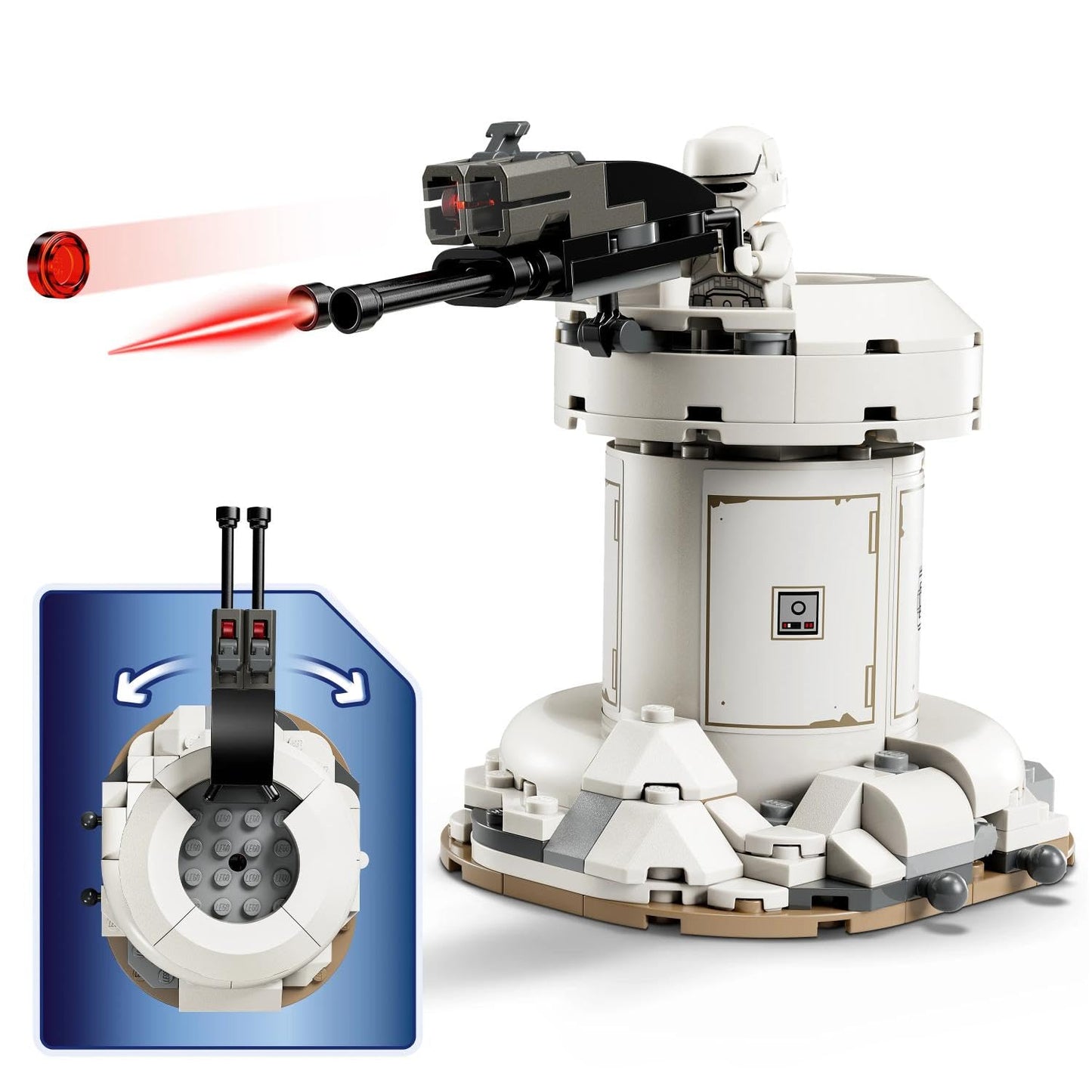 LEGO Star Wars 75444 Attack of the AT-RT - model building with imperial walker, tower, Mandalorian minifigure & Grogu figure - birthday gift for boys aged 7 and up & fans