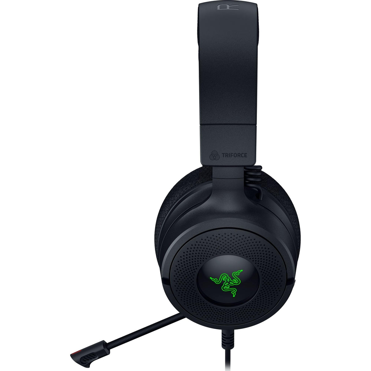 Razer Kraken V4 X - Wired PC Gaming Headset (Triforce 40mm Drivers, Retractable Cardioid Microphone, 7.1 Surround Sound, Chroma RGB, for PC - Consoles & Mobile Phones via USB-C) Black - RZ04-05180100-R3M1