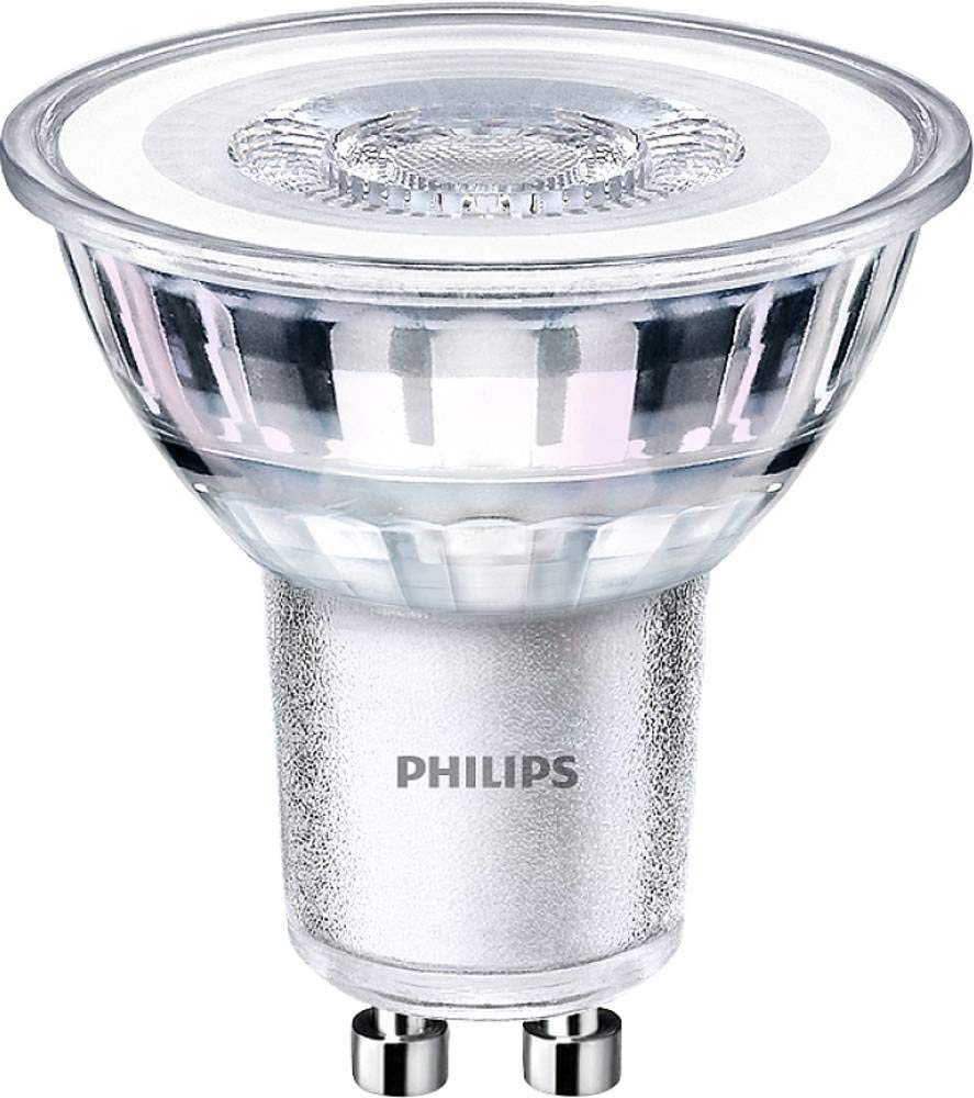 Philips LED Classic GU10 lamp, 35 W, reflector, silver, cold white, not dimmable - 77417200