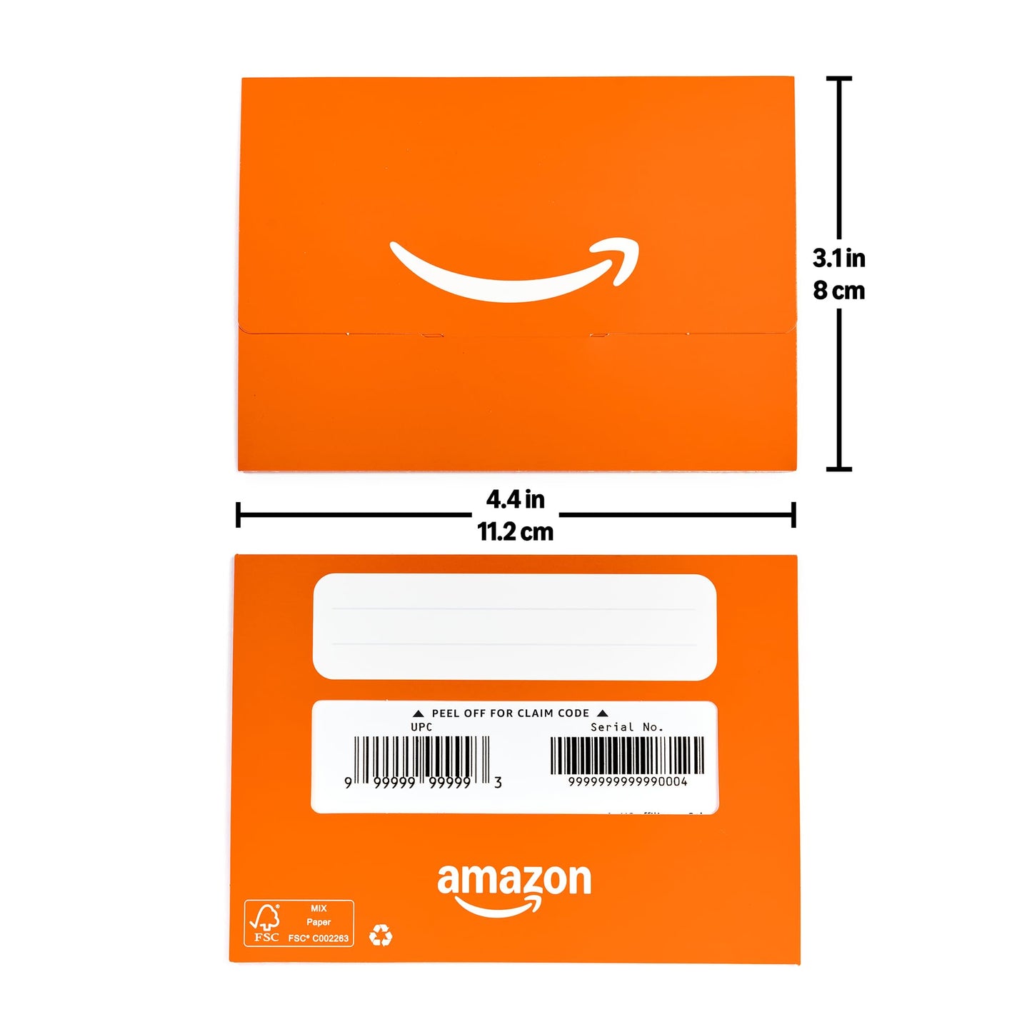 Amazon.de Physical Gift Card in a Mini Envelope - Smile Orange - VariableDenomination
