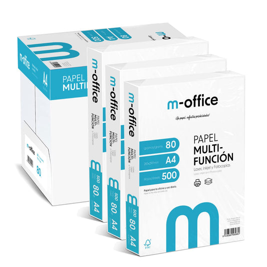HYBRITE Multipurpose A4 Paper for Printers 80g (4000 Sheets - 8 Packs) - COM0249