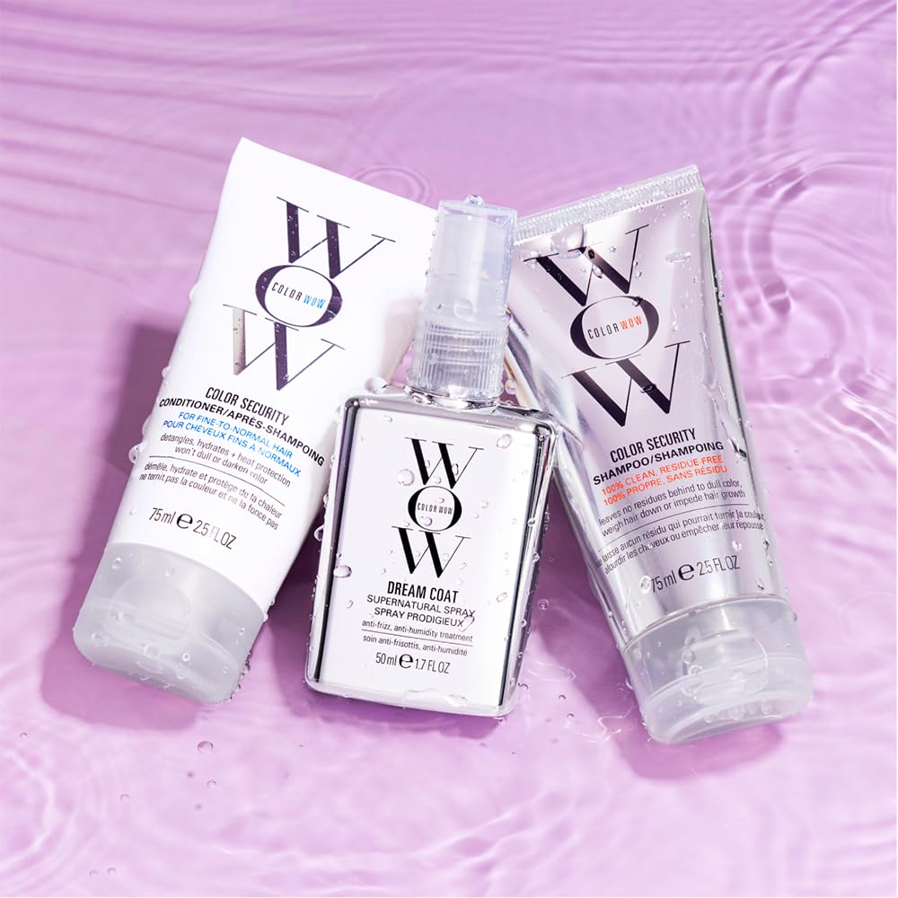 COLOR WOW The Dream Smooth discovery set with shampoo 75ml, conditioner 75ml, Dream Coat Supernatural Spray 50ml - CW888