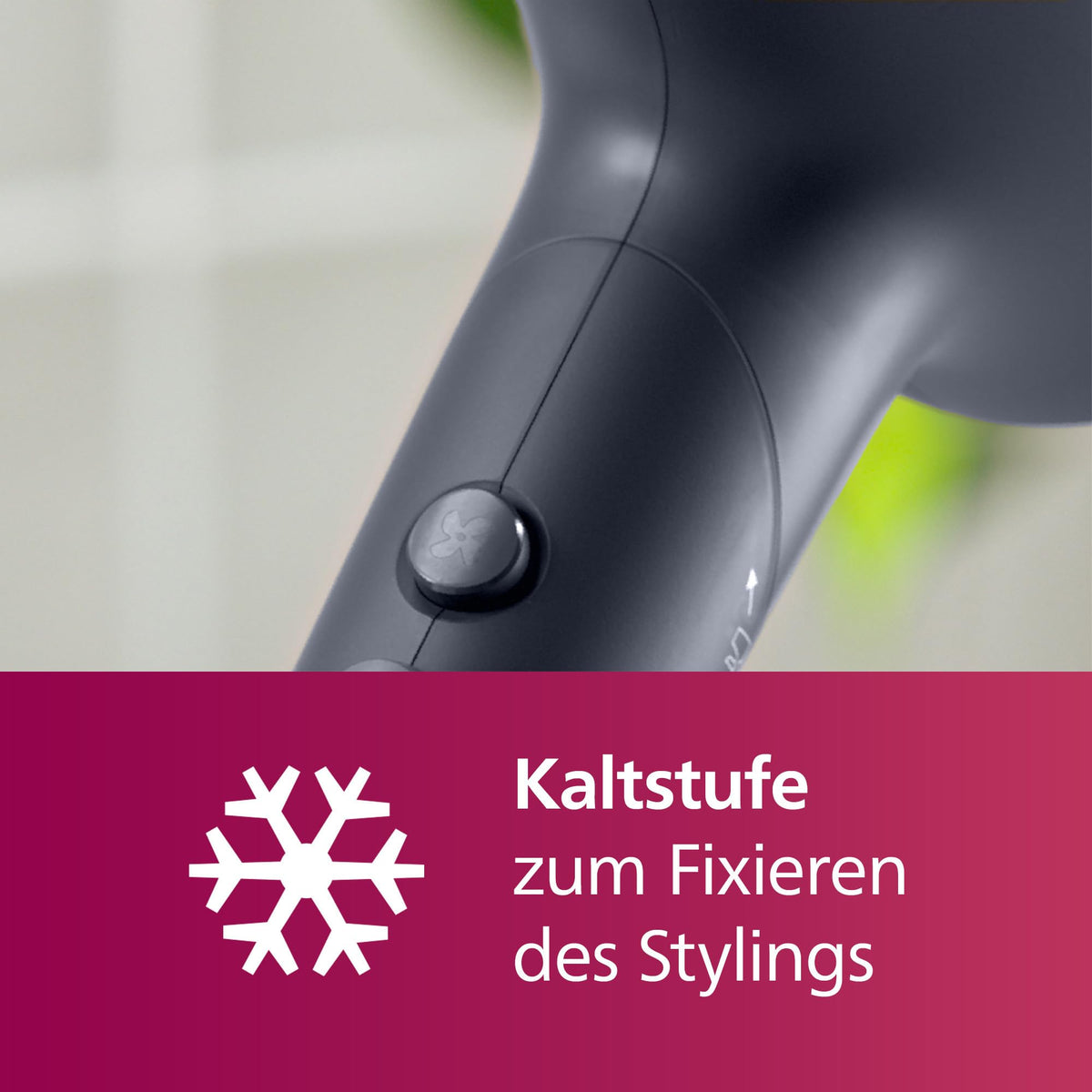 Philips Hair Dryer 5000 Series, ThermoShield Technology, Ionization Function, 2,300 W, Metallic Blue, with 9 mm and 11 mm Styling Nozzle, Volume Diffuser, BHD510/20
