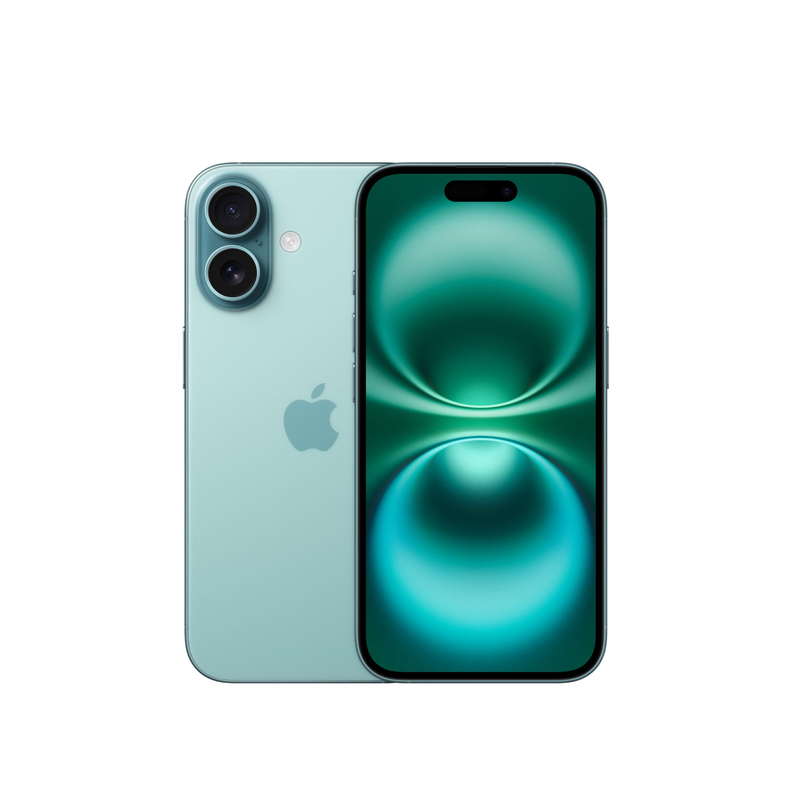 Apple iPhone 16 128 GB: 5G cell phone with camera control, A18 chip and a real battery boost. Works with AirPods, Teal - MYED3ZD/A