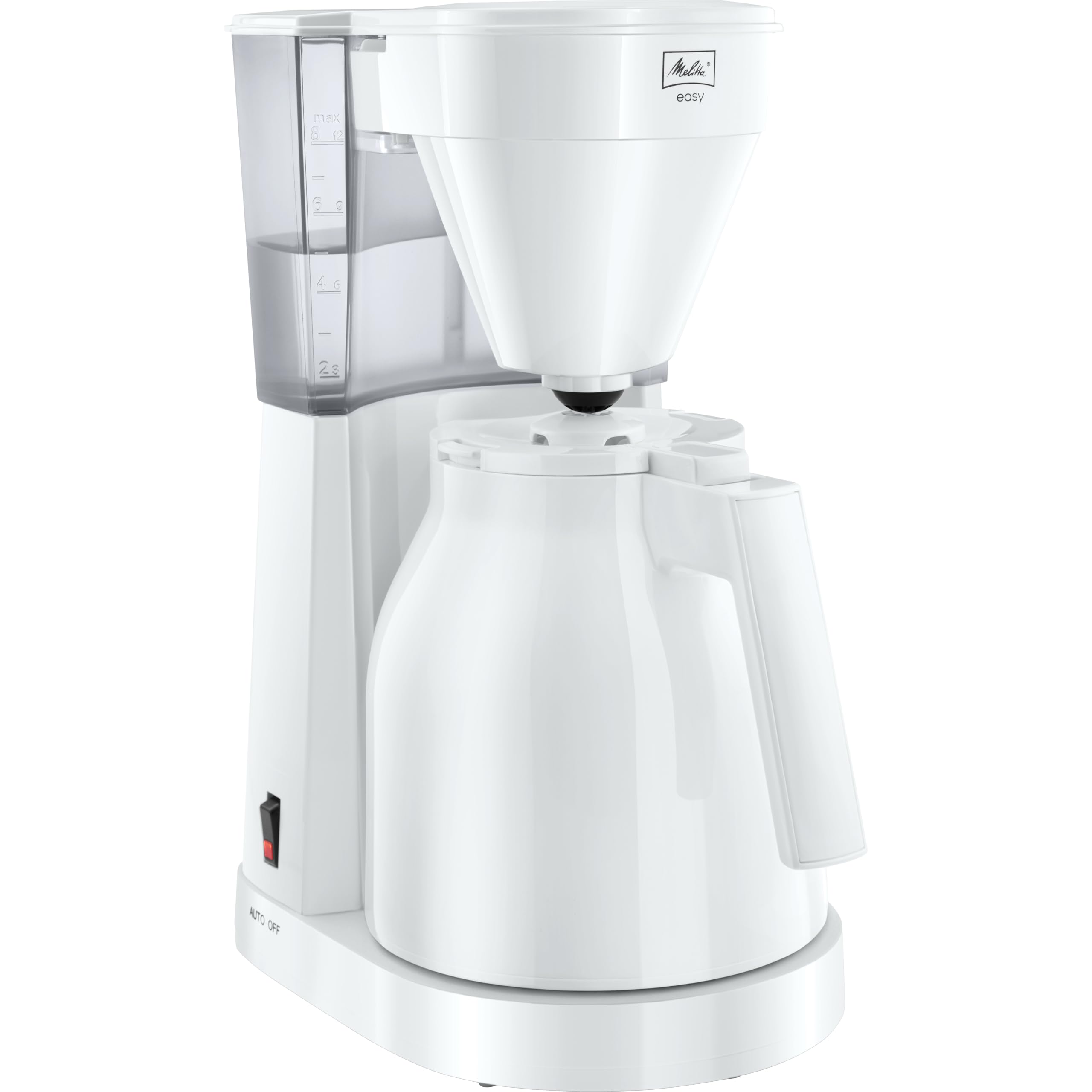 Melitta Easy Therm – filter coffee machine with thermal jug, for up to 8 cups of coffee, in white - 1023-05