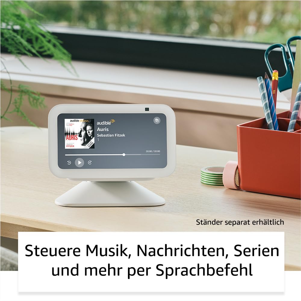 Echo Show 5 (Latest Generation) | Compact smart touchscreen to control your smart home and more | White, with Alexa+ Early Access - H97N6S