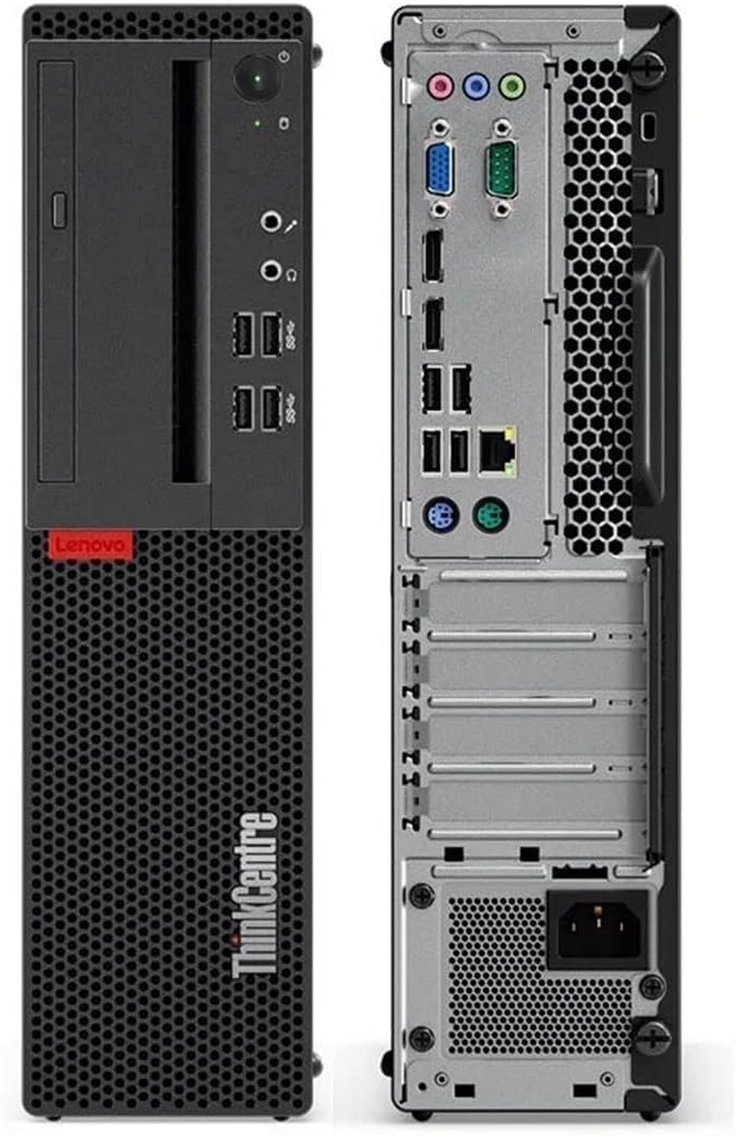 Lenovo ThinkCentre M710s SFF Desktop Computer PC, Intel Core i5-7400, 8 GB RAM, 256 GB SSD, WiFi, Bluetooth, US QWERTY Keyboard, Windows 11 Pro (Refurbished)