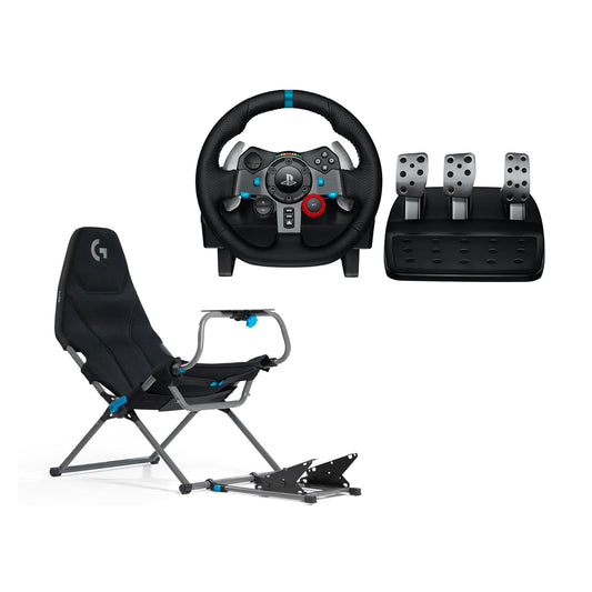 Logitech G G920 Driving Force Gaming Racing Wheel, Dual Motor Force Feedback+A10 Gaming Headset Gen 2 Wired Headset for Xbox Series XS, Xbox One, PC - Black - 941-000112