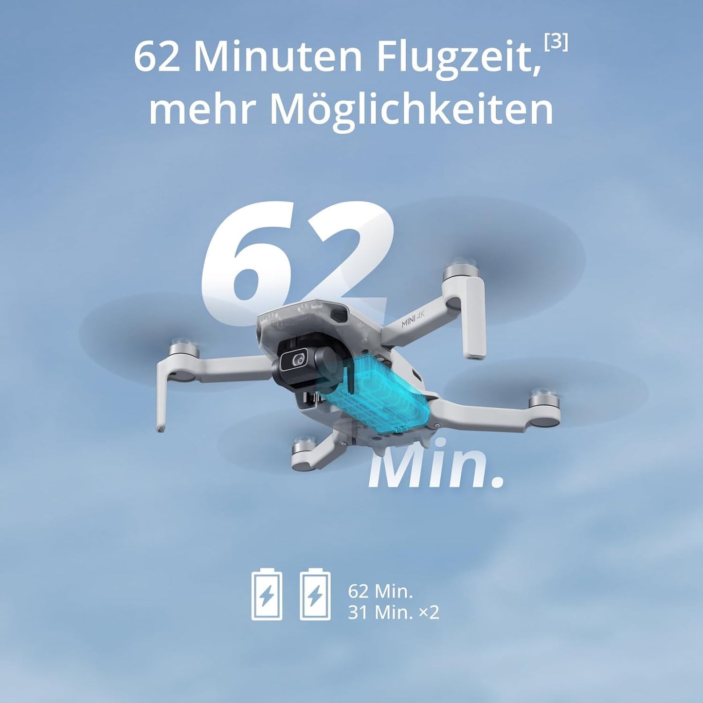 DJI Mini 4K Camera drone combo with 4K UHD camera for adults - M1615P