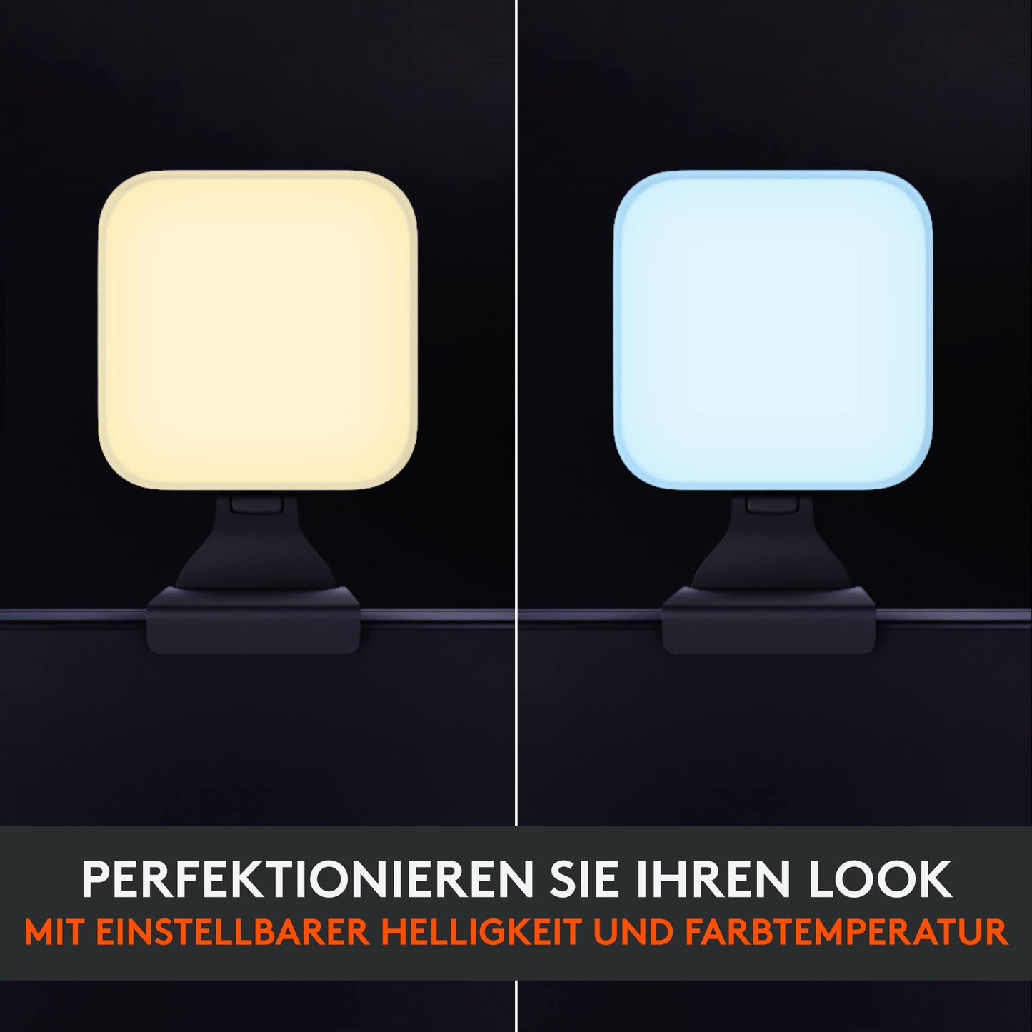 Logitech Litra Glow Premium LED Streaming Light with TrueSoft - For Video Conferencing, Zoom Meetings, Adjustable Mount and Desktop App Control for PC / Mac - Graphite - 946-000002