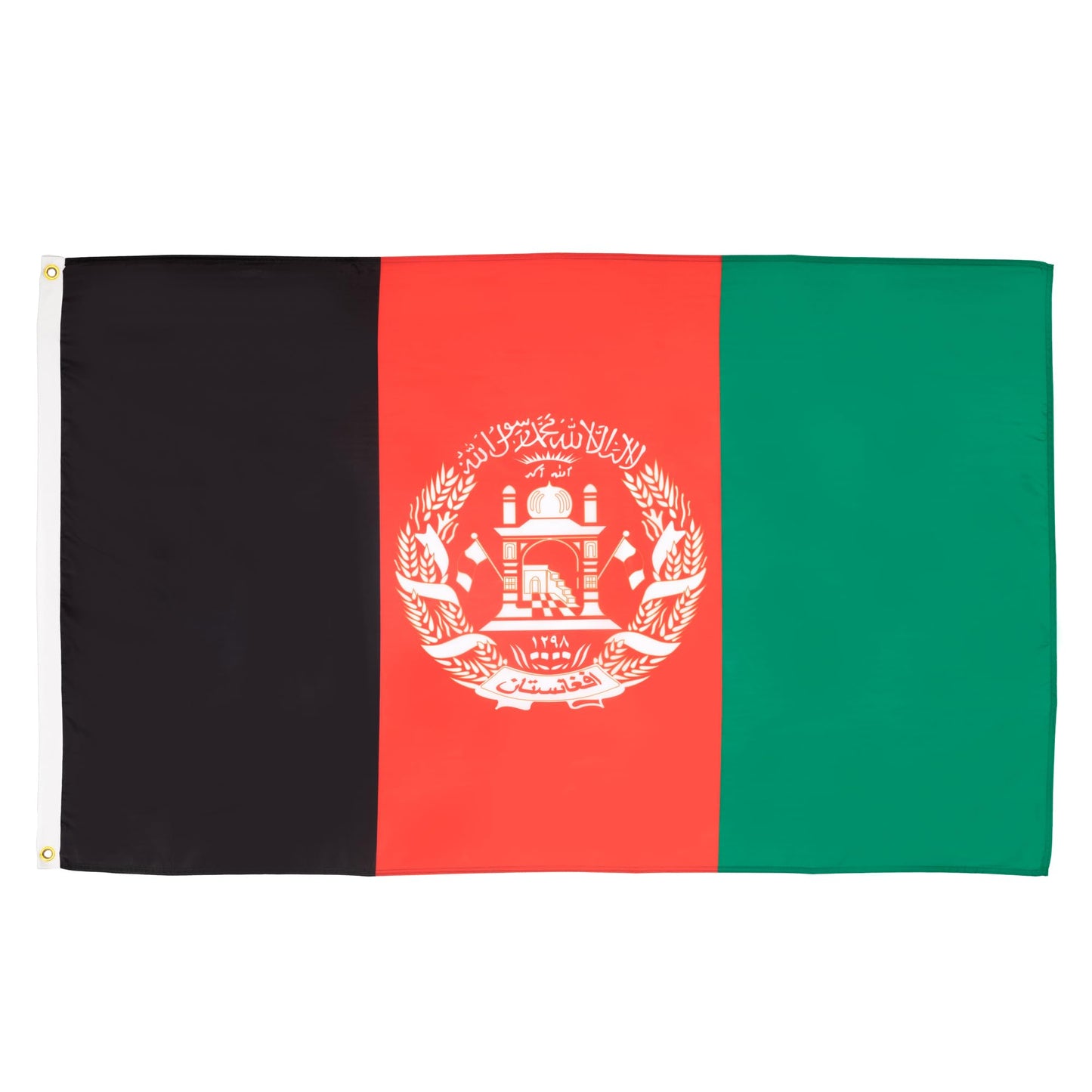 AZ FLAG - Afghanistan Flag - 250x150 cm - Large Afghan Flag 100% Polyester with Brass Eyelets - 300g - K_1