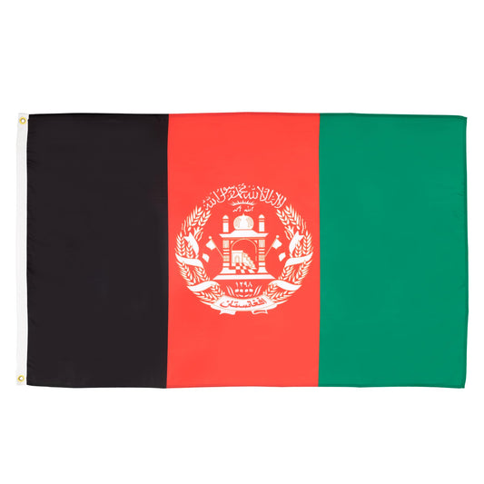 AZ FLAG - Afghanistan Flag - 250x150 cm - Large Afghan Flag 100% Polyester with Brass Eyelets - 300g - K_1