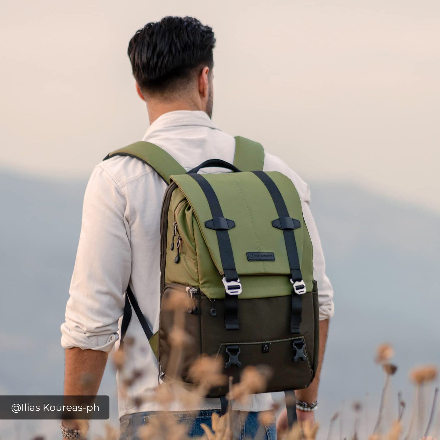 K&F CONCEPT camera backpack 20L, large photo backpack 15.6 inch laptop compartment - KF13.087AV2